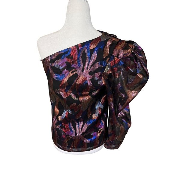 Sabina Musayev Shimmer Top in Black Small Womens Blouse - Picture 8 of 13